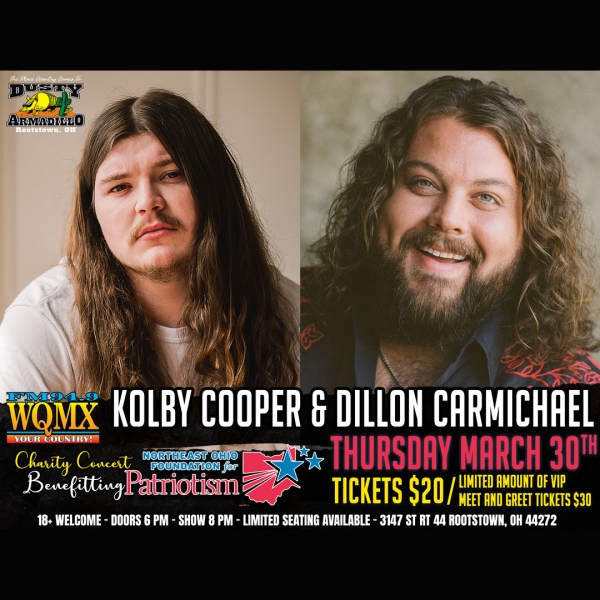 WQMX Charity Concert: Dillon Carmichael and Kolby Cooper