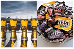 Beer and Halloween Candy...